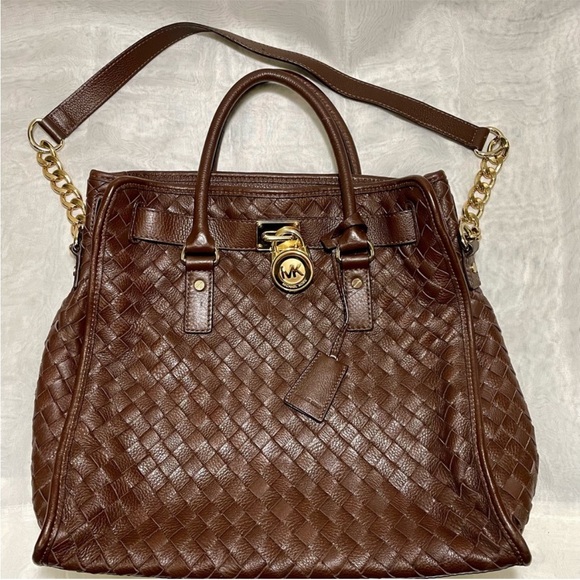 Michael Kors Hamilton Convertible Bag in Brown Pebbled Leatherher with Dust Bag - Picture 11 of 11